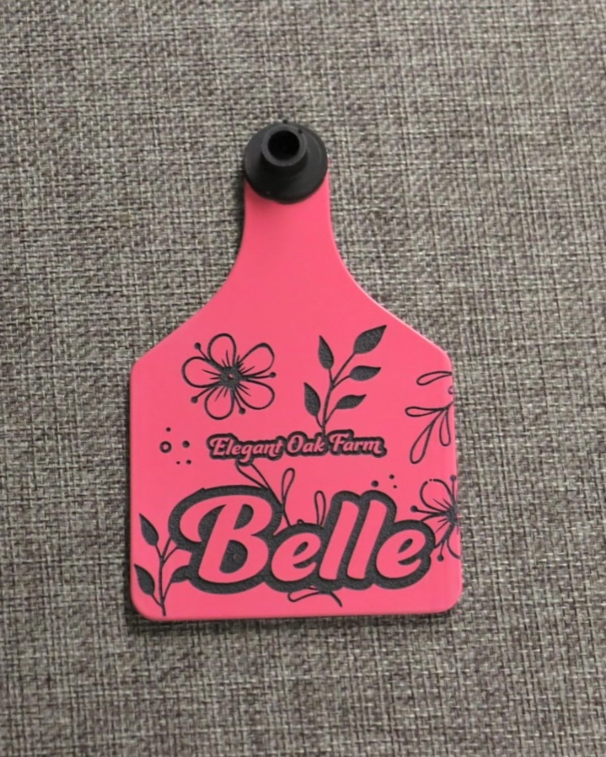 Large Custom laser engraved ear tag for livestock