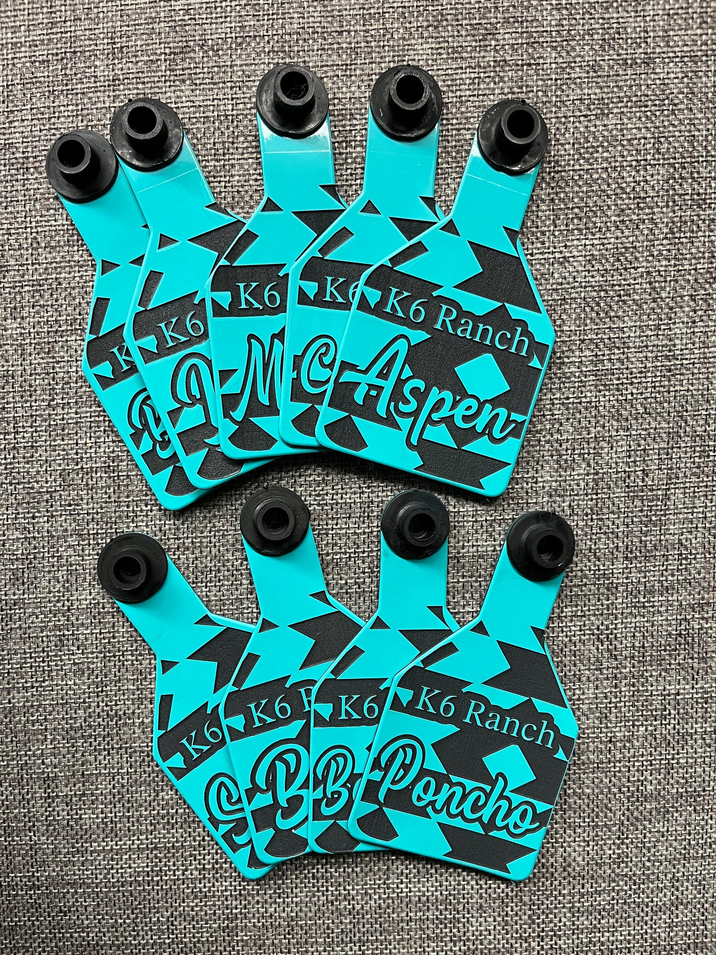 Medium Custom laser engraved ear tag for livestock