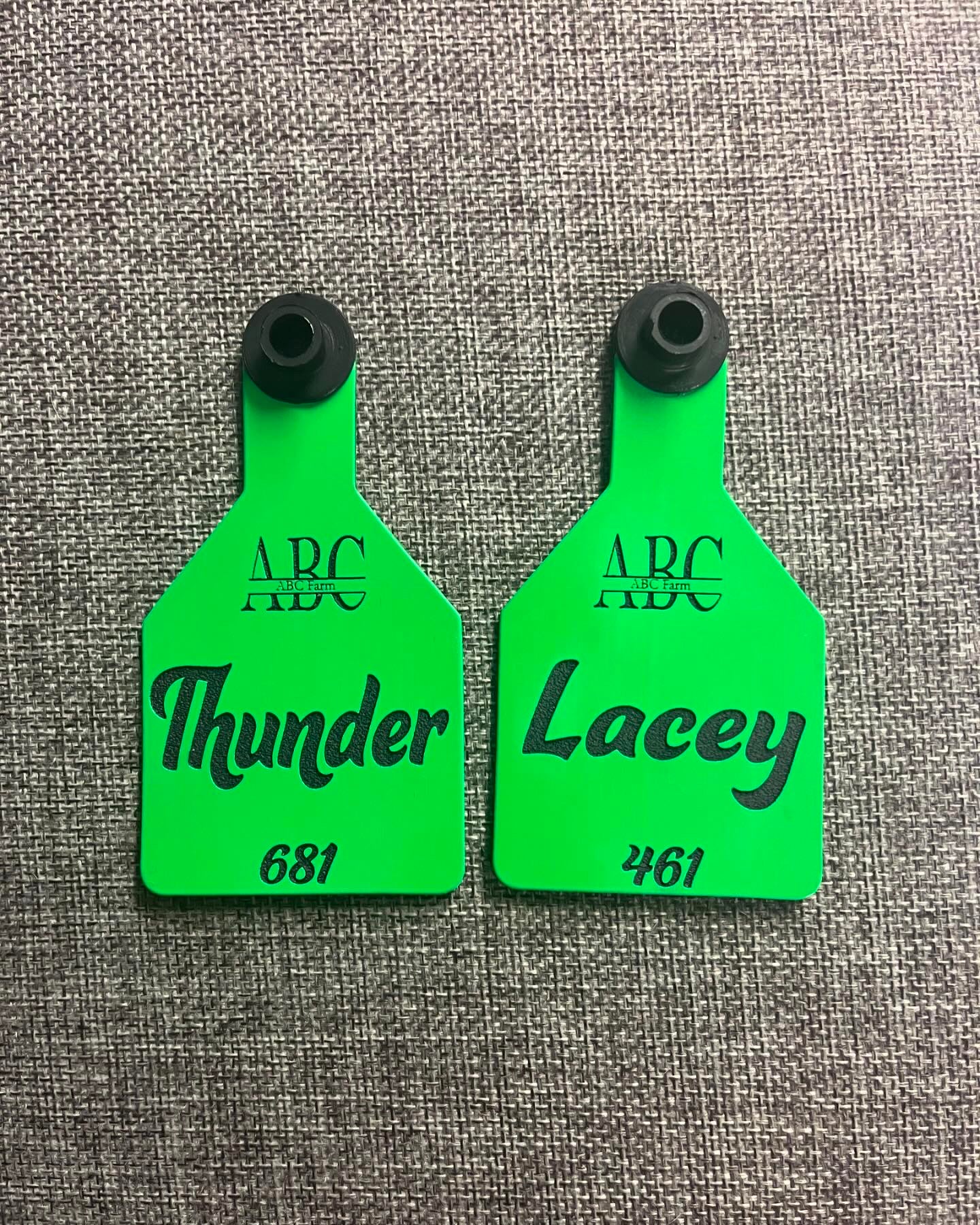 Medium Custom laser engraved ear tag for livestock