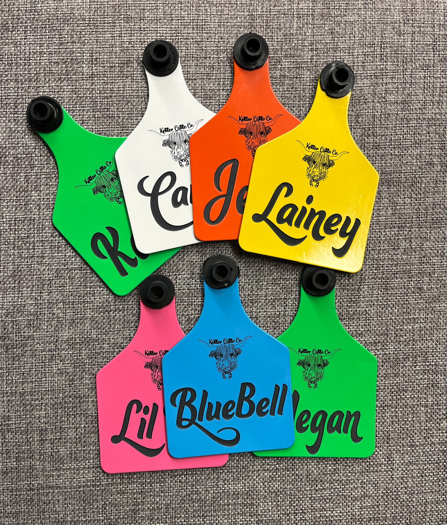 Large Custom laser engraved ear tag for livestock