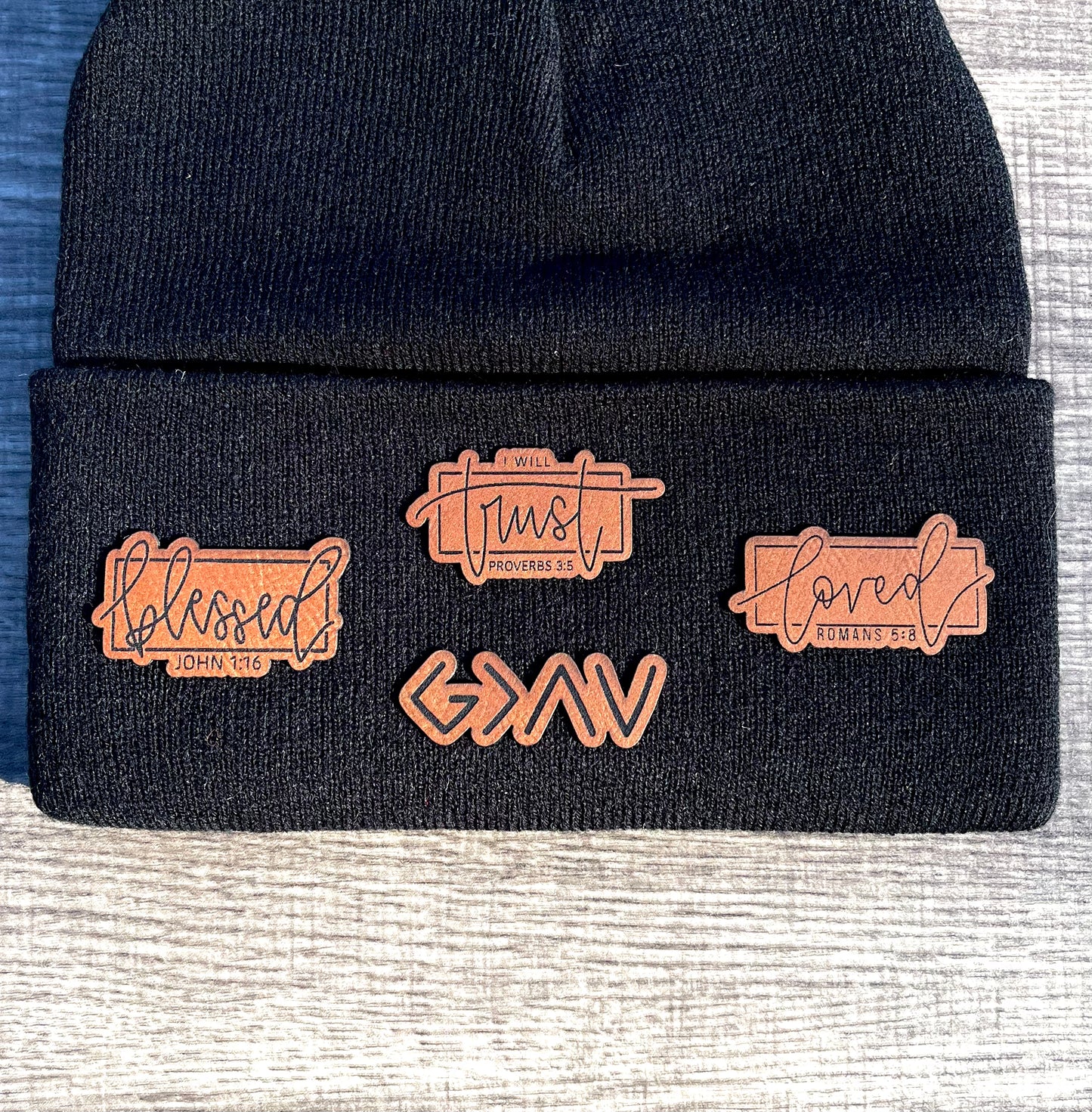 Loved leather patch hat