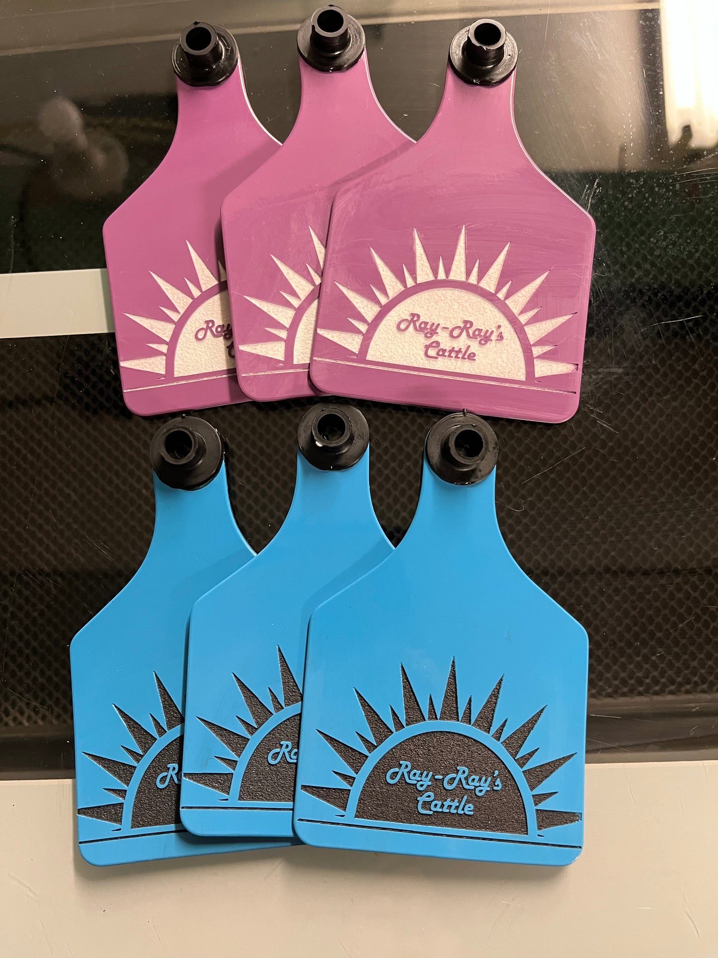 Large Custom laser engraved ear tag for livestock