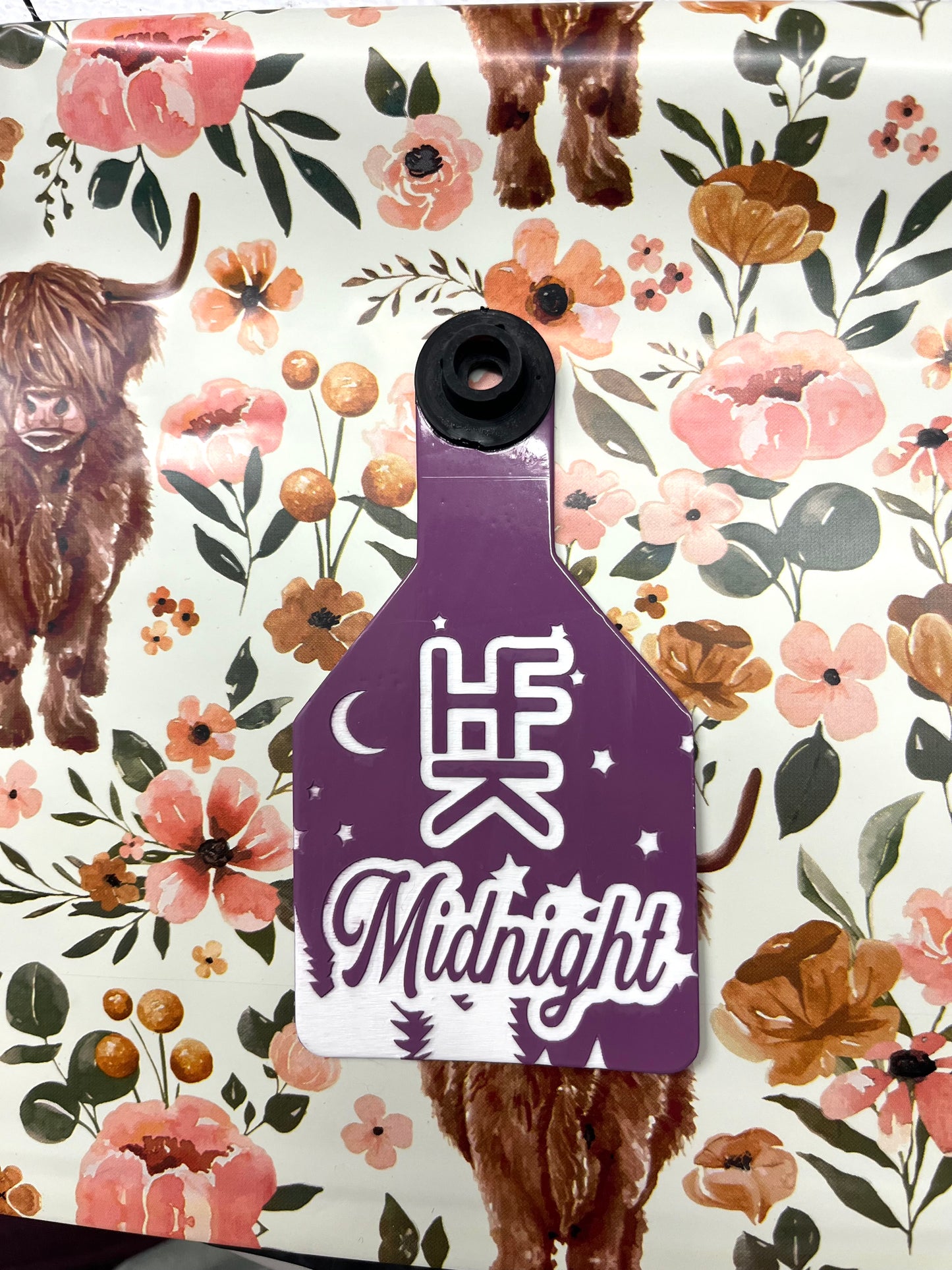 Medium Custom laser engraved ear tag for livestock