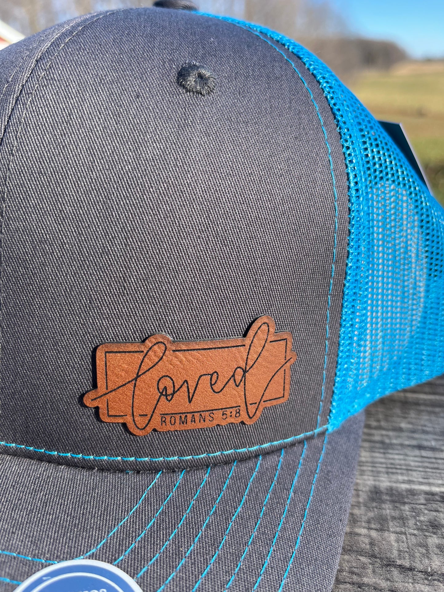 Loved leather patch hat