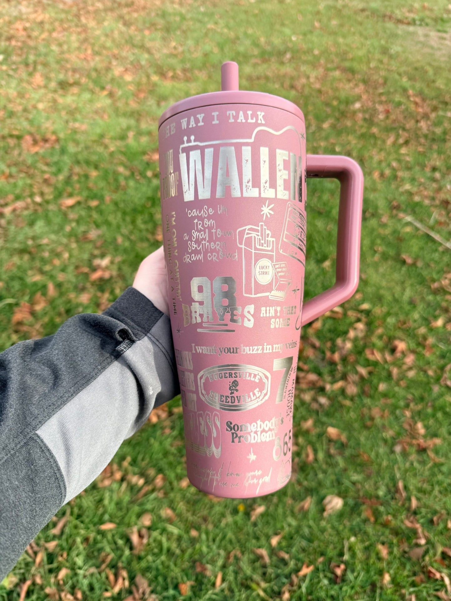 Custom Laser - Engraved BrüMate Era Tumbler (30 oz & 40 oz) - Western Petal Design