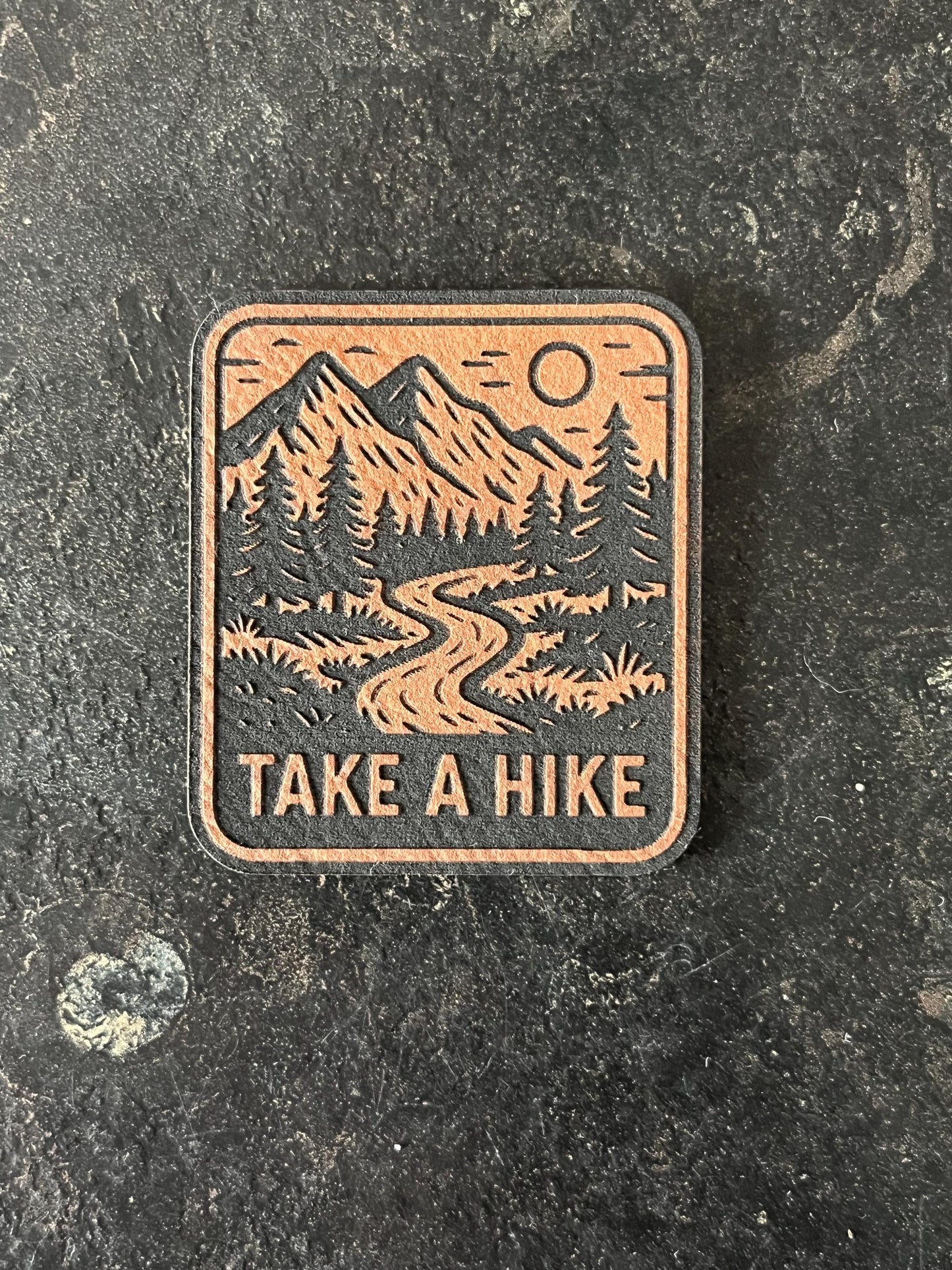 Take a Hike Hat Patch SVG – Laser Engraving Design (Digital Download)