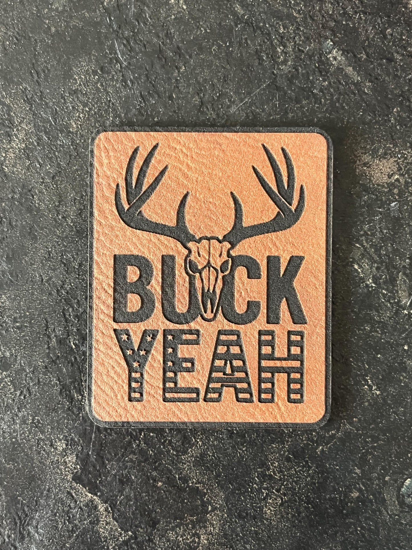 Buck Yeah Deer Hunter Hat Patch SVG – Funny Laser Engraving (Digital Download)