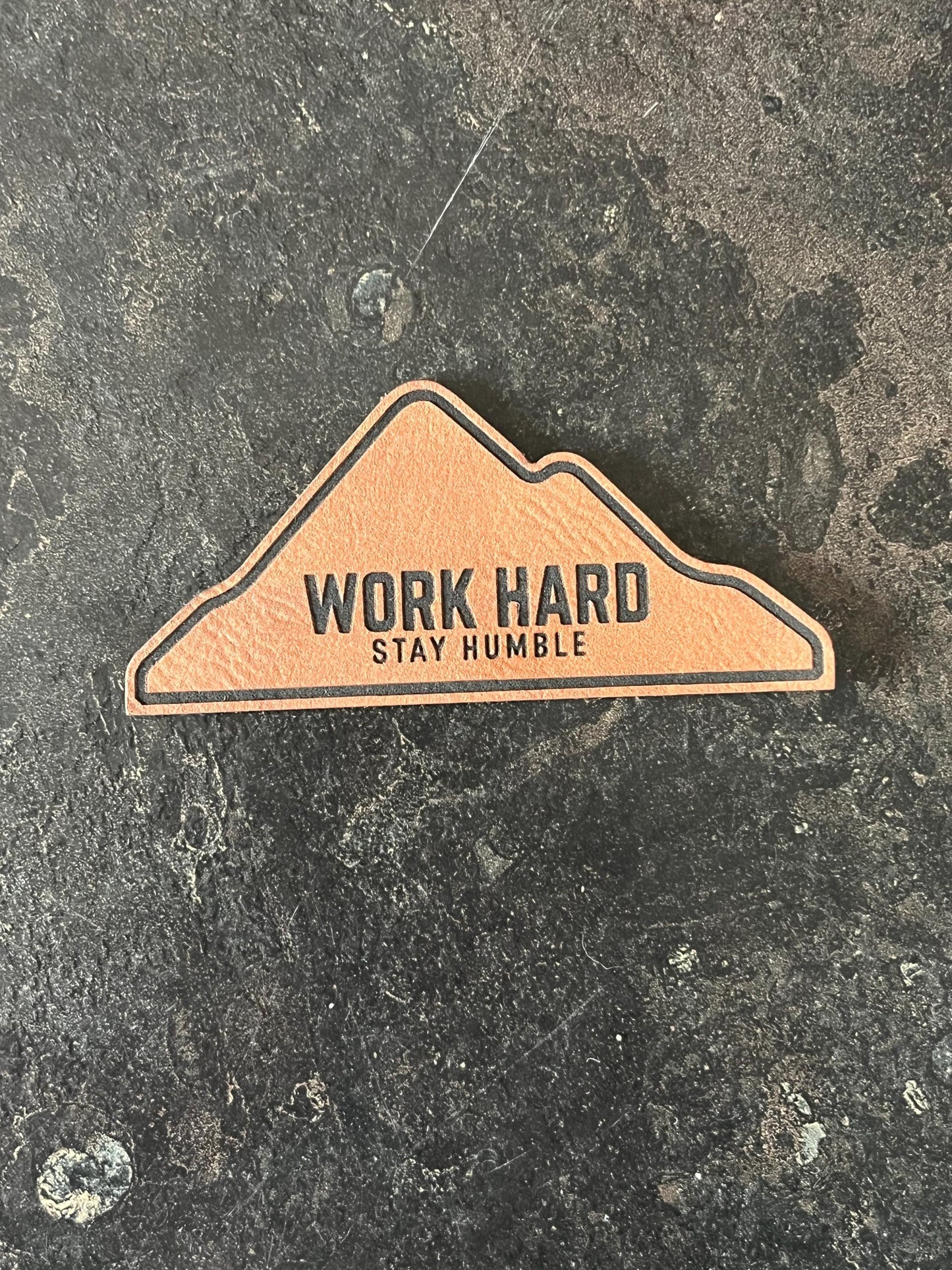 Work Hard Stay Humble Hat Patch SVG – Laser Engraving Design (Digital Download)