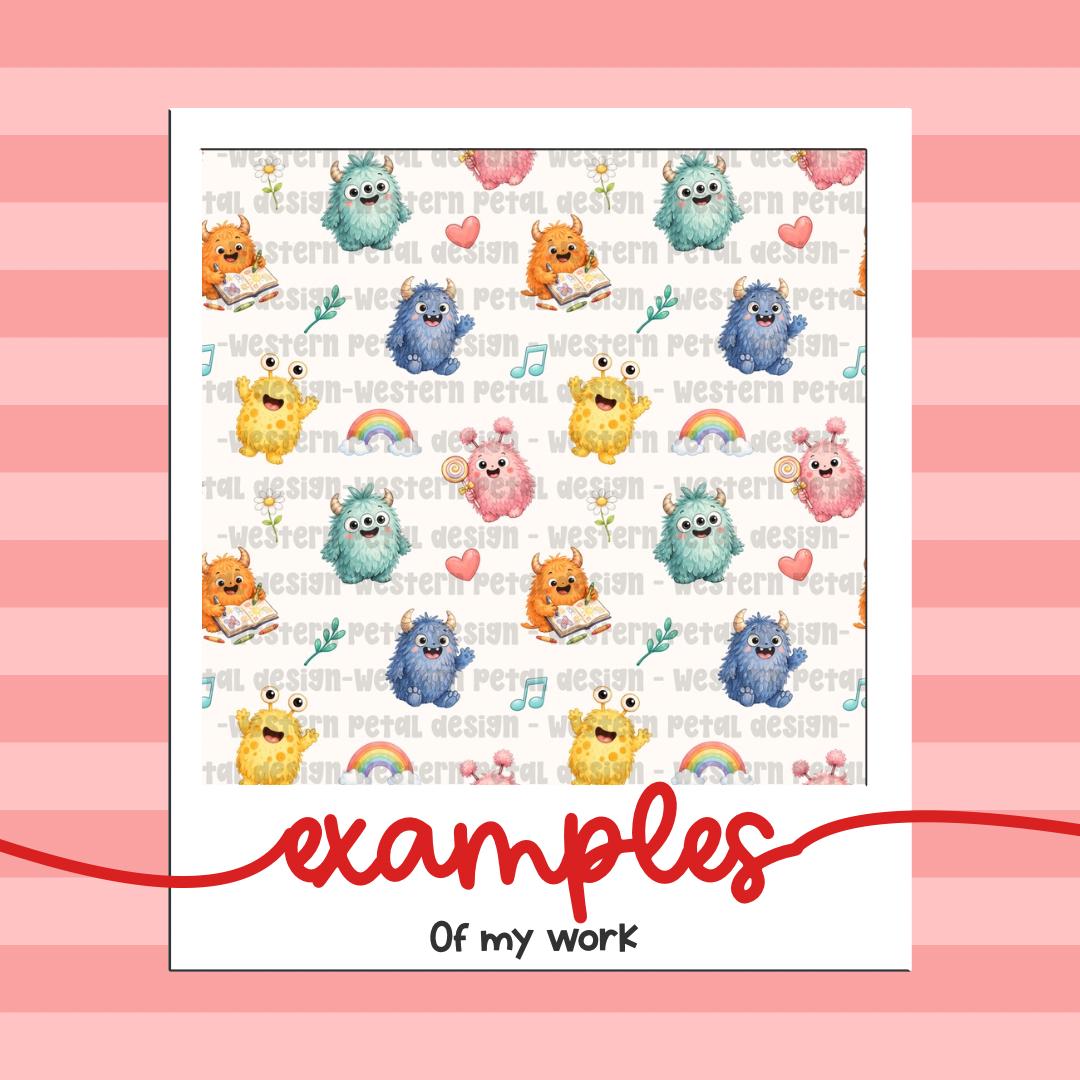 Custom Seamless Pattern Design Personalized Digital Pattern Exclusive Print File 3600x3600 PNG Download