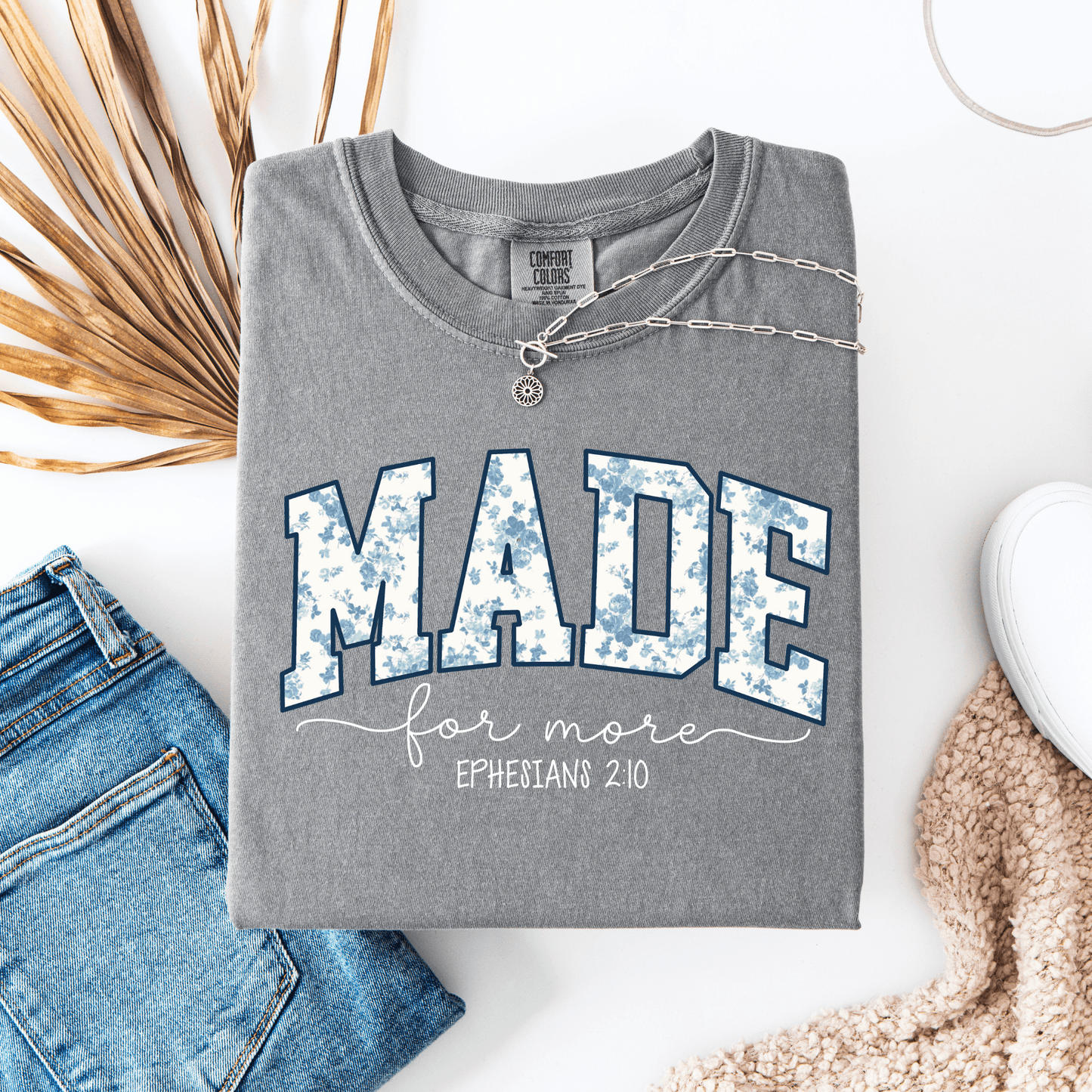 Made for More Graphic Comfort Colors Tee – Ephesians 2:10 - Western Petal Design