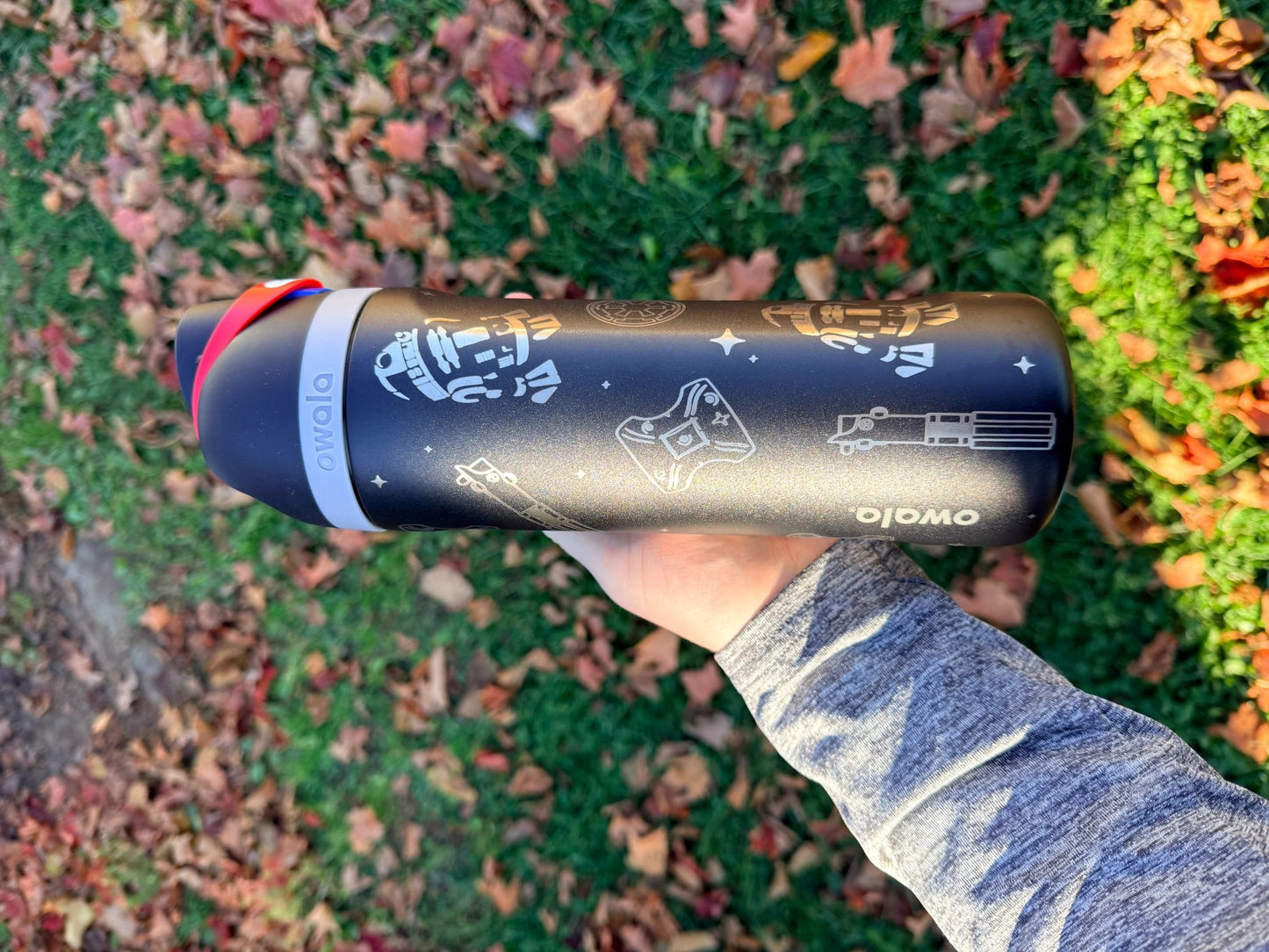 Skywalker Star wars 24 oz Owala freesip water bottle / tumbler - Western Petal Design