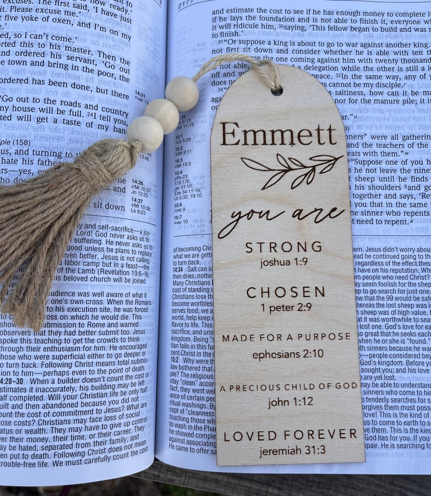 You are Strong Bookmark - Western Petal Design