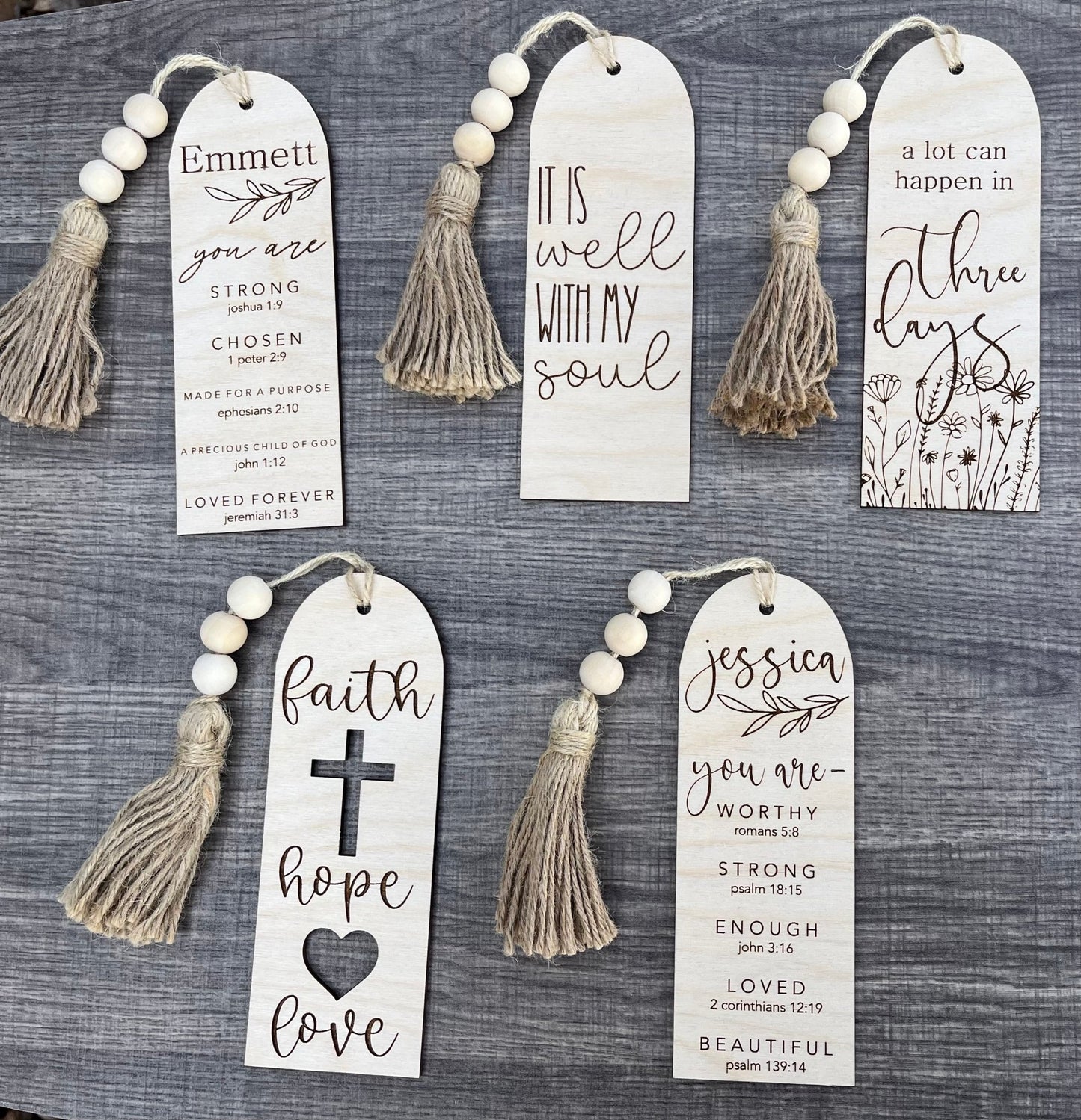 You are Worthy Bookmark - Western Petal Design