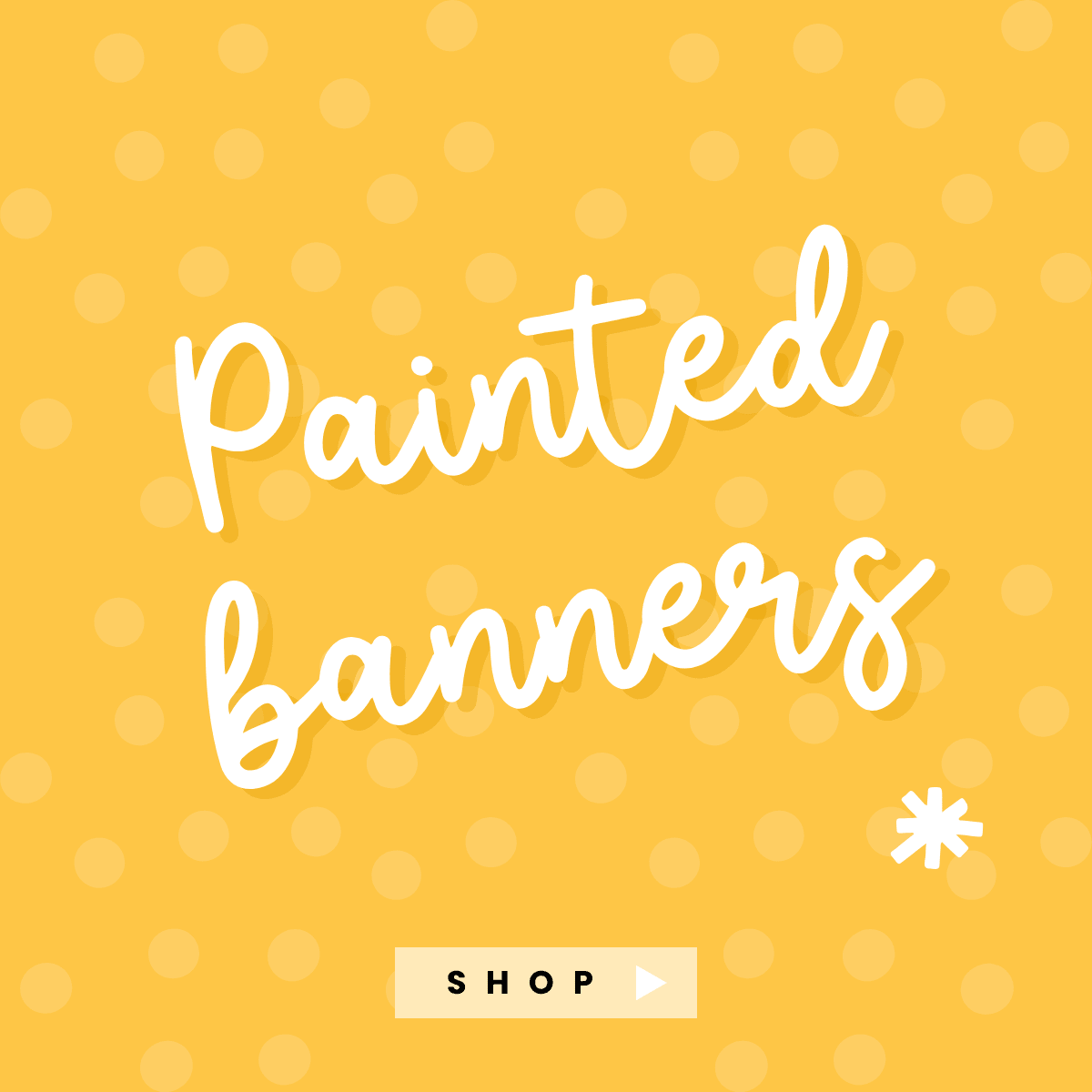 Hand Painted Banners - Western Petal Design