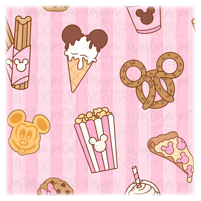 Pink Magical Snacks Seamless Pattern