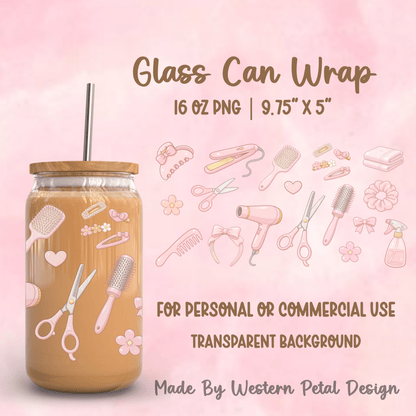 2026 Glass Can Wrap PNG Library | Growing Design Vault (Digital Download) - Western Petal Design
