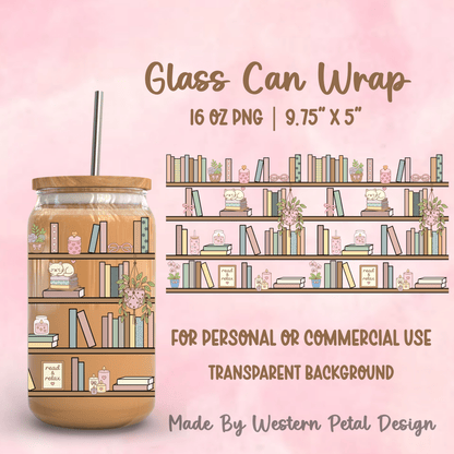 2026 Glass Can Wrap PNG Library | Growing Design Vault (Digital Download) - Western Petal Design