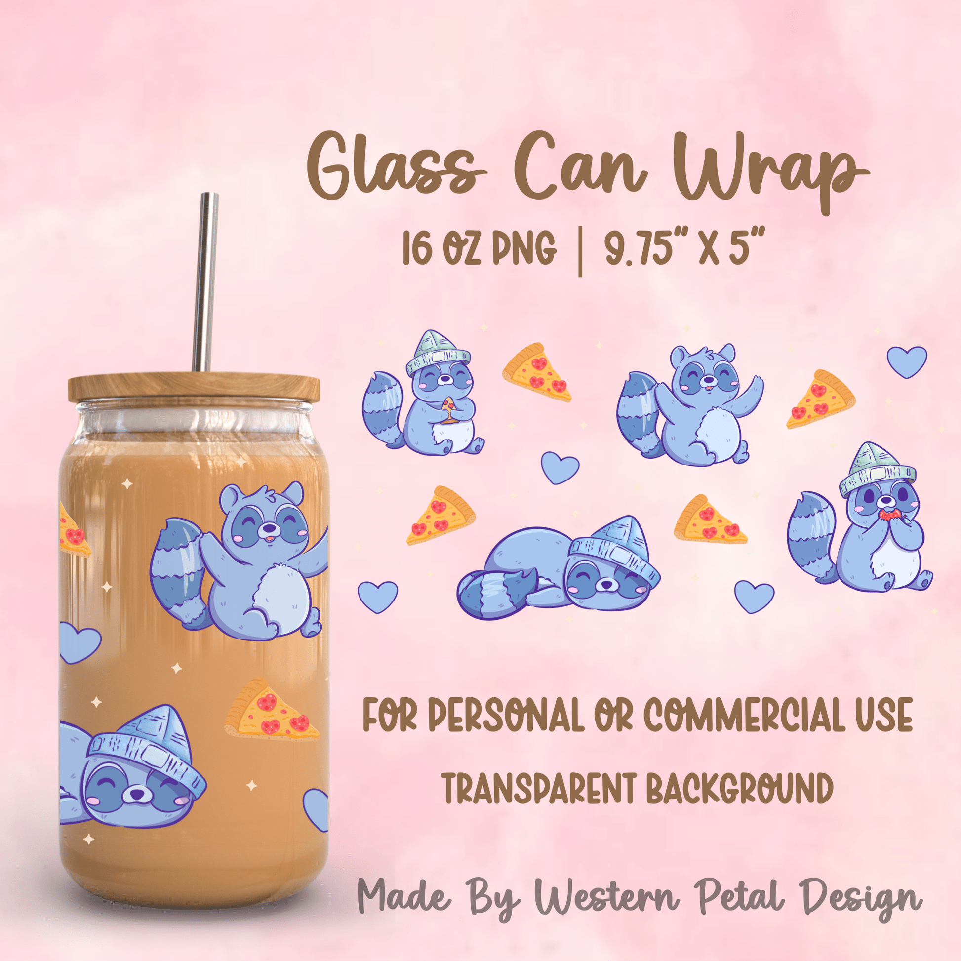2026 Glass Can Wrap PNG Library | Growing Design Vault (Digital Download) - Western Petal Design