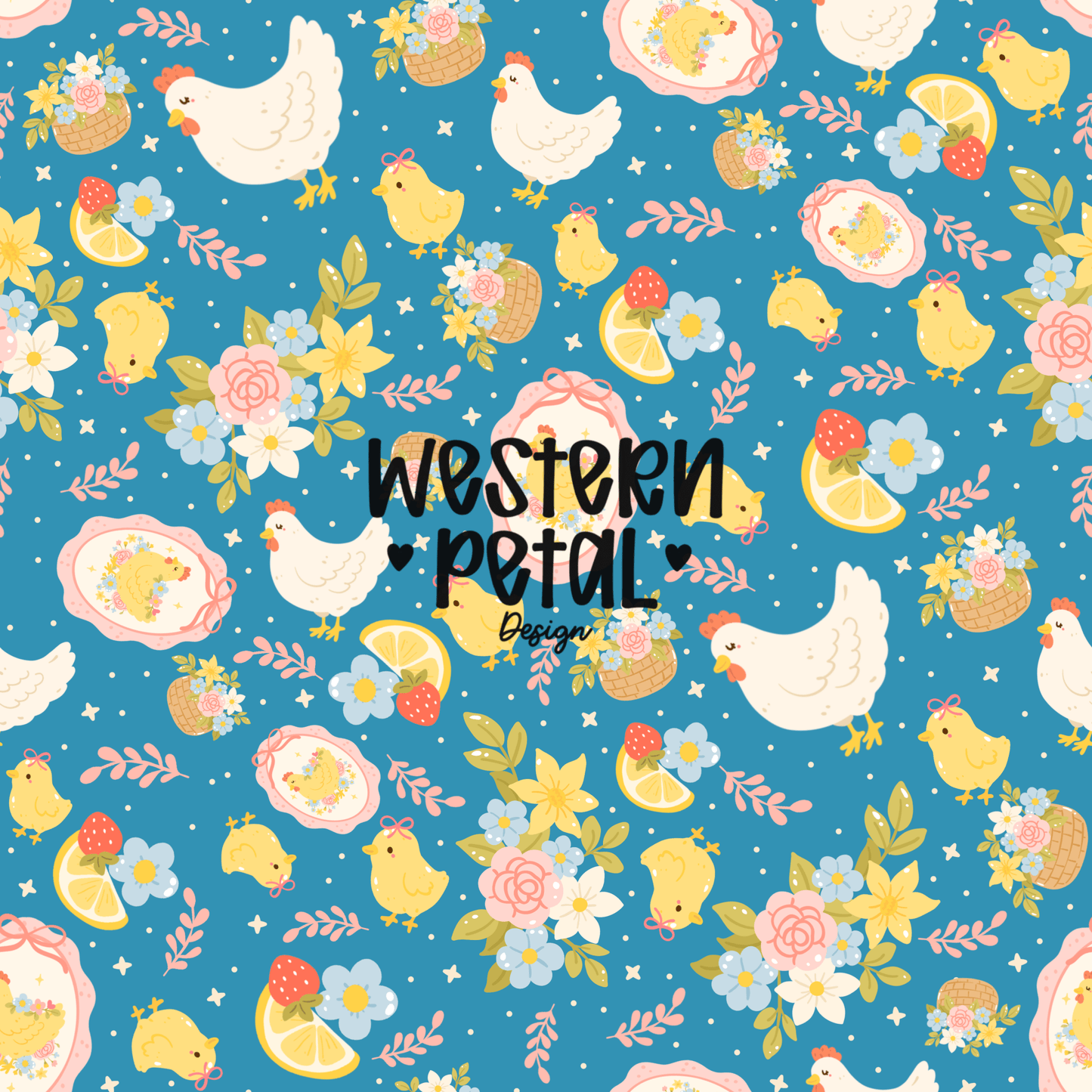 2026 Seamless Pattern Google Drive 12x12 PNG | Western & Boho Digital Paper Collection | Seamless Files - Western Petal Design
