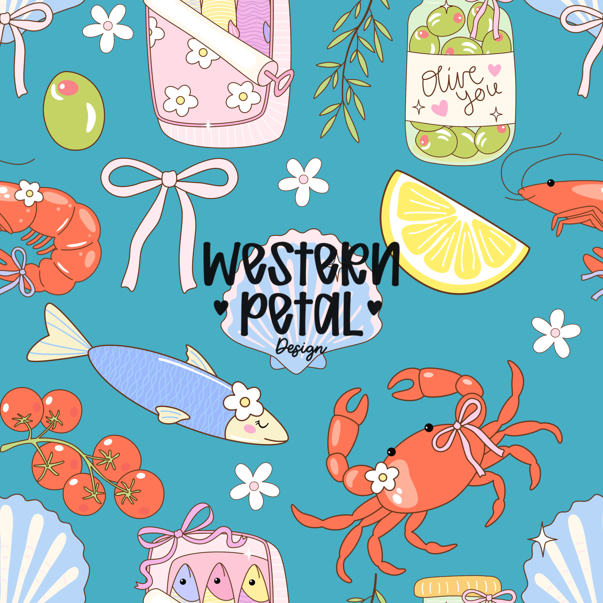 2026 Seamless Pattern Google Drive 12x12 PNG | Western & Boho Digital Paper Collection | Seamless Files - Western Petal Design