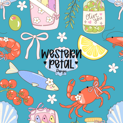 2026 Seamless Pattern Google Drive 12x12 PNG | Western & Boho Digital Paper Collection | Seamless Files - Western Petal Design