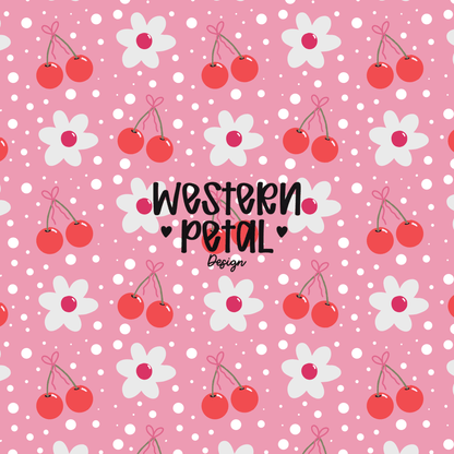2026 Seamless Pattern Google Drive 12x12 PNG | Western & Boho Digital Paper Collection | Seamless Files - Western Petal Design