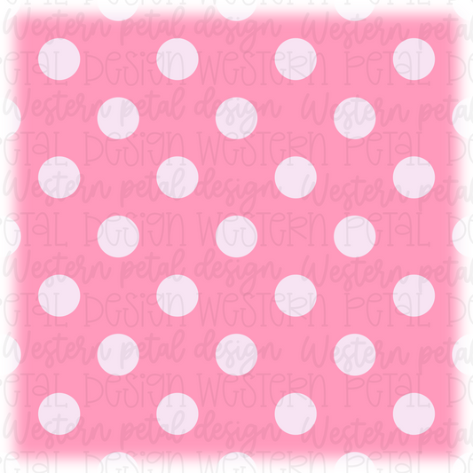 Pink Polka Dots Seamless Pattern