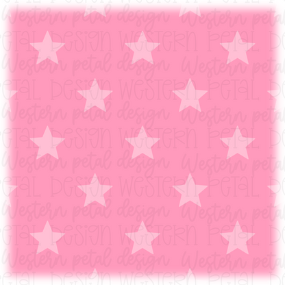 Pink Stars Seamless Pattern