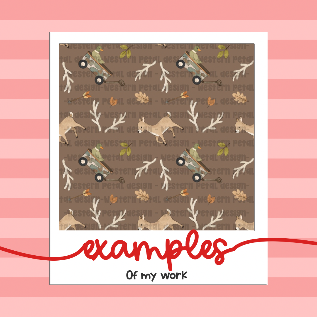 Exclusive Seamless Pattern (Custom Design – Commercial Use Included)