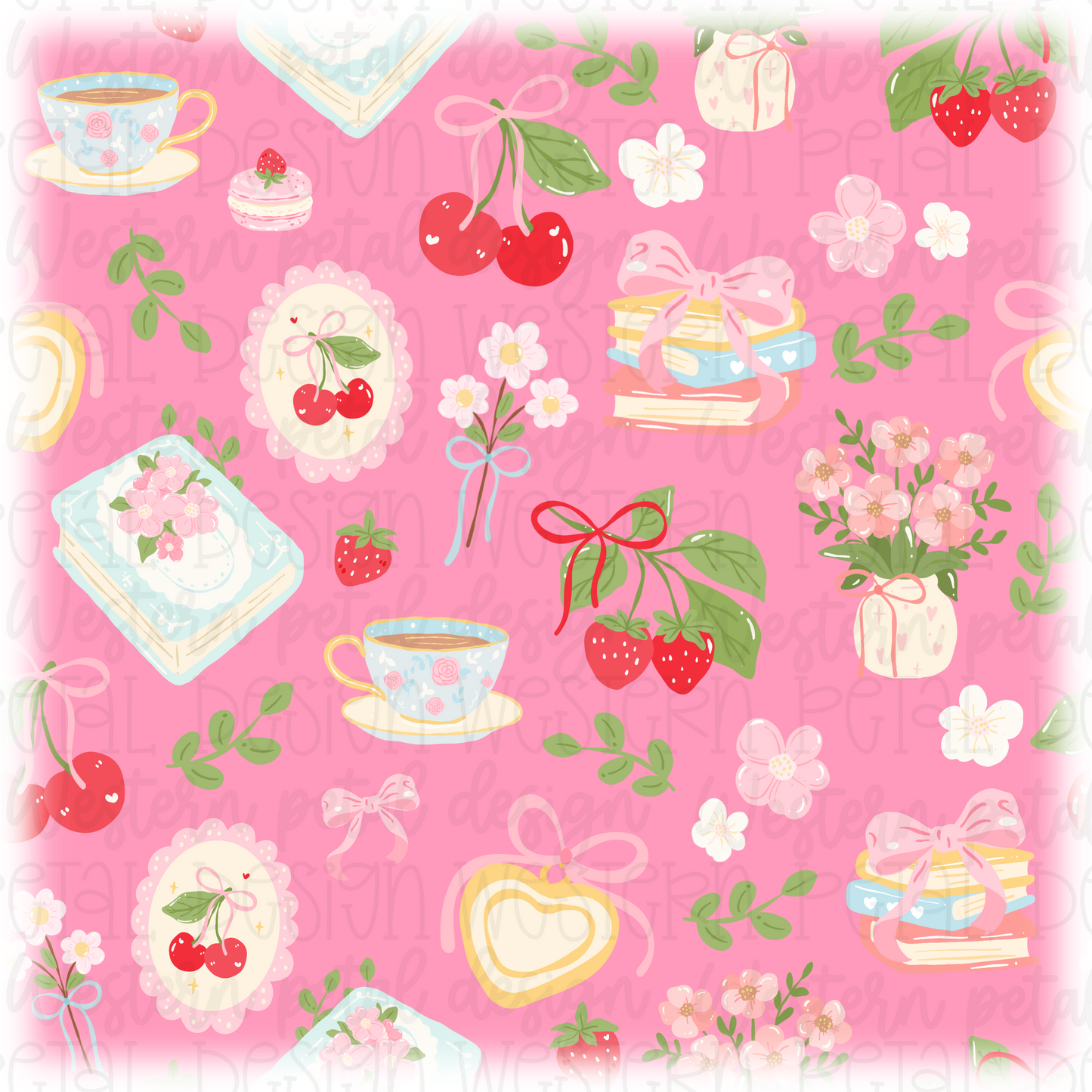 Cherry Blossom Seamless Pattern