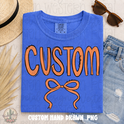 Custom School Spirit Shirt PNG | Personalized Team Colors