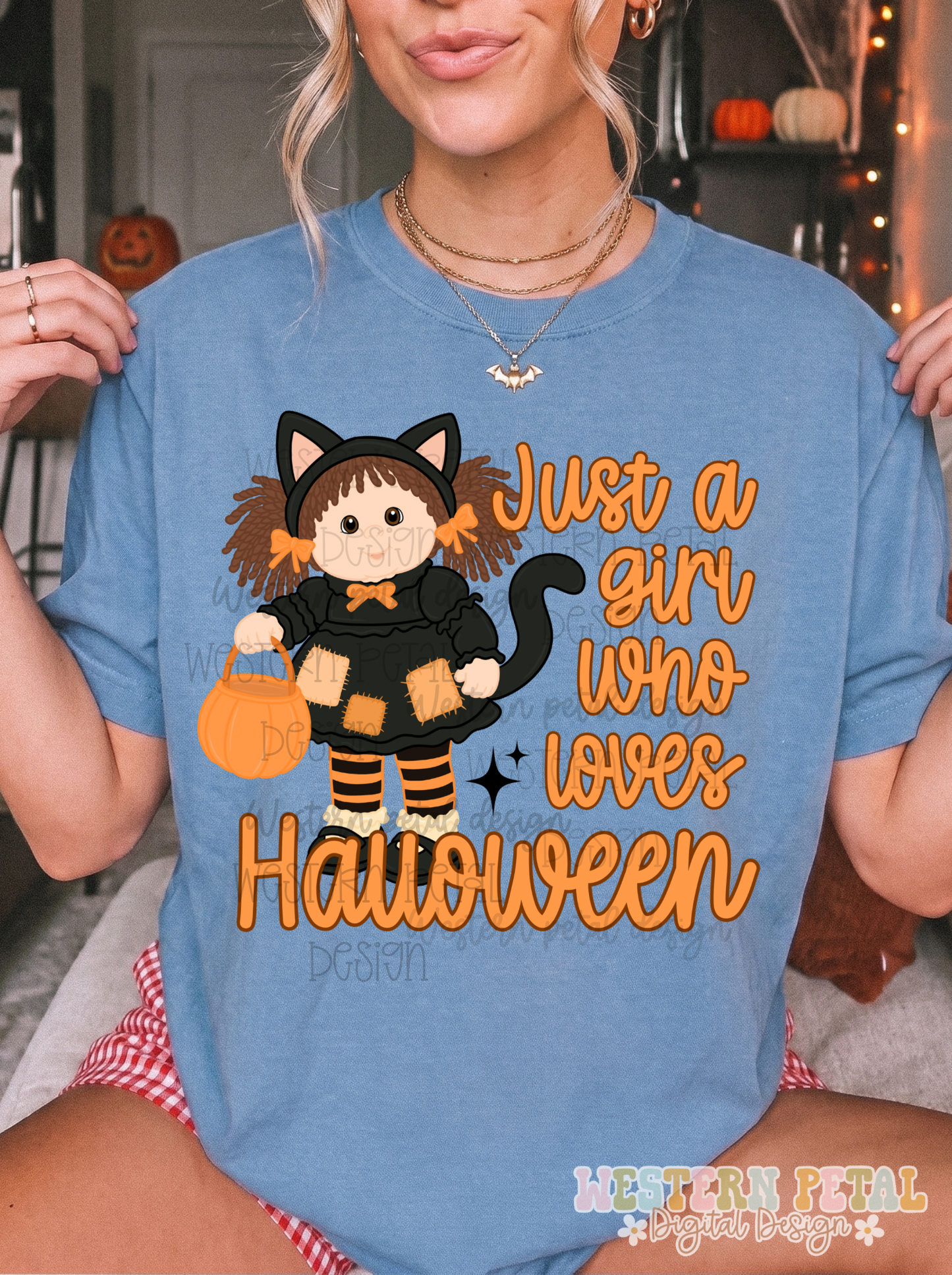 Just a Girl who loves Halloween PNG