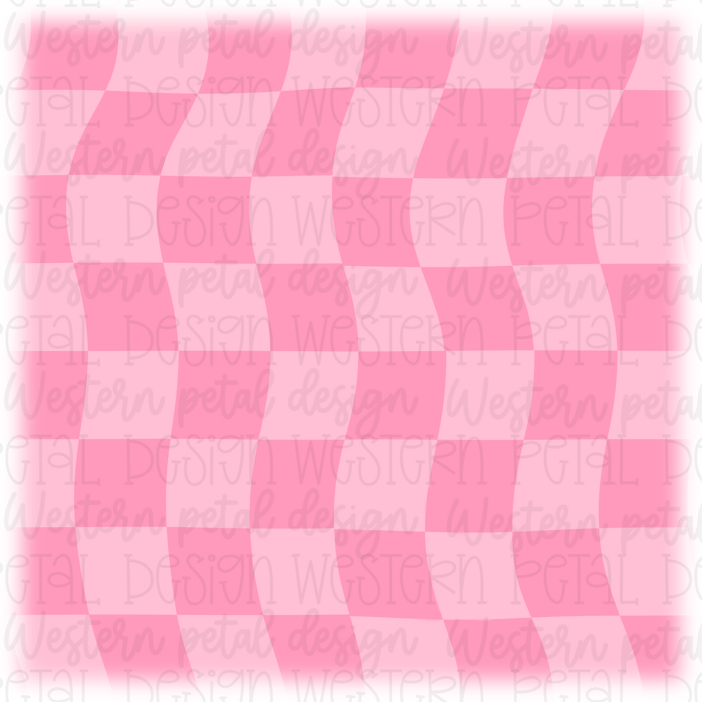 Pink Wavy Checkers Seamless Pattern