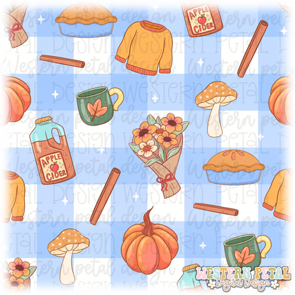 Thanksgiving Seamless Pattern PNG