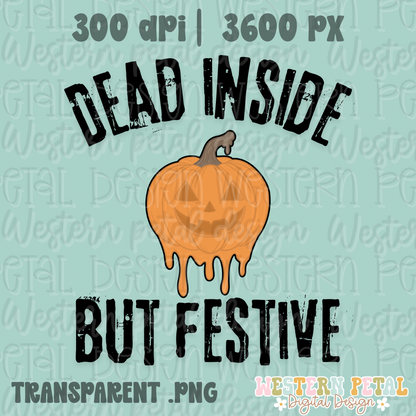 Dead inside Halloween PNG