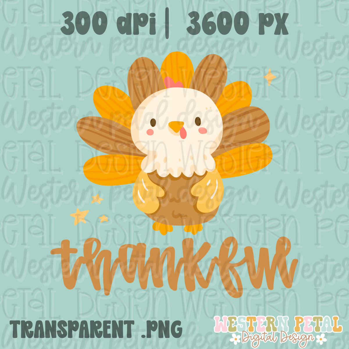 Thankful Turkey PNG