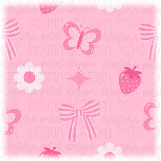 Pink Coquette Seamless Pattern