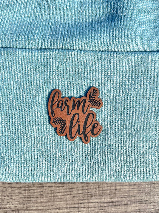 Farm Life leather patch hat