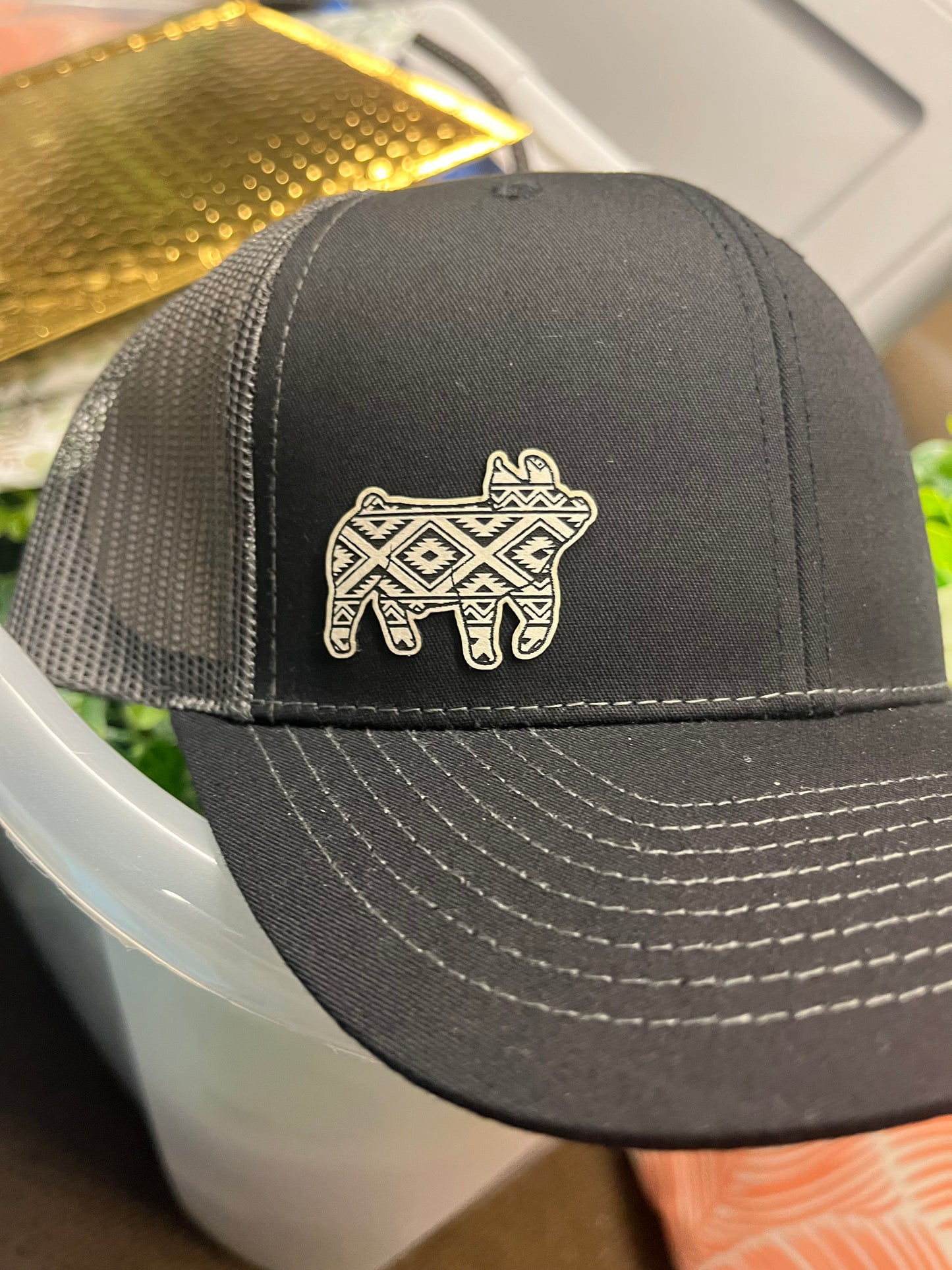 Aztec show hog trucker hat