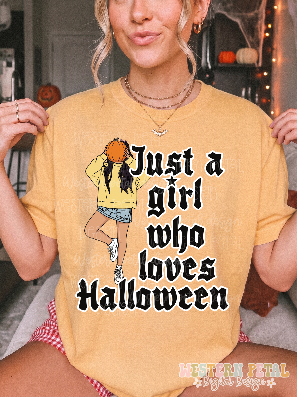 Just a Girl who loves Halloween PNG