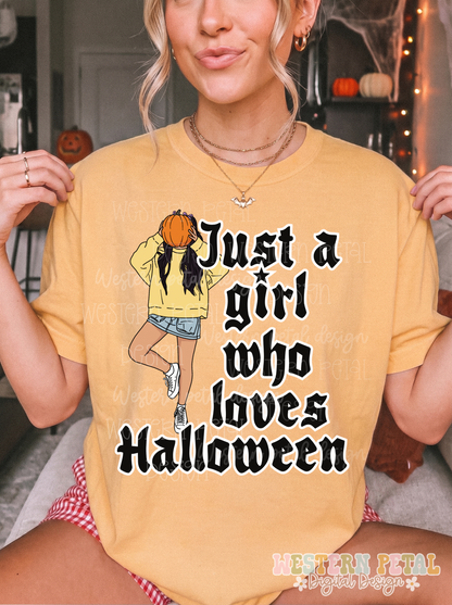 Just a Girl who loves Halloween PNG