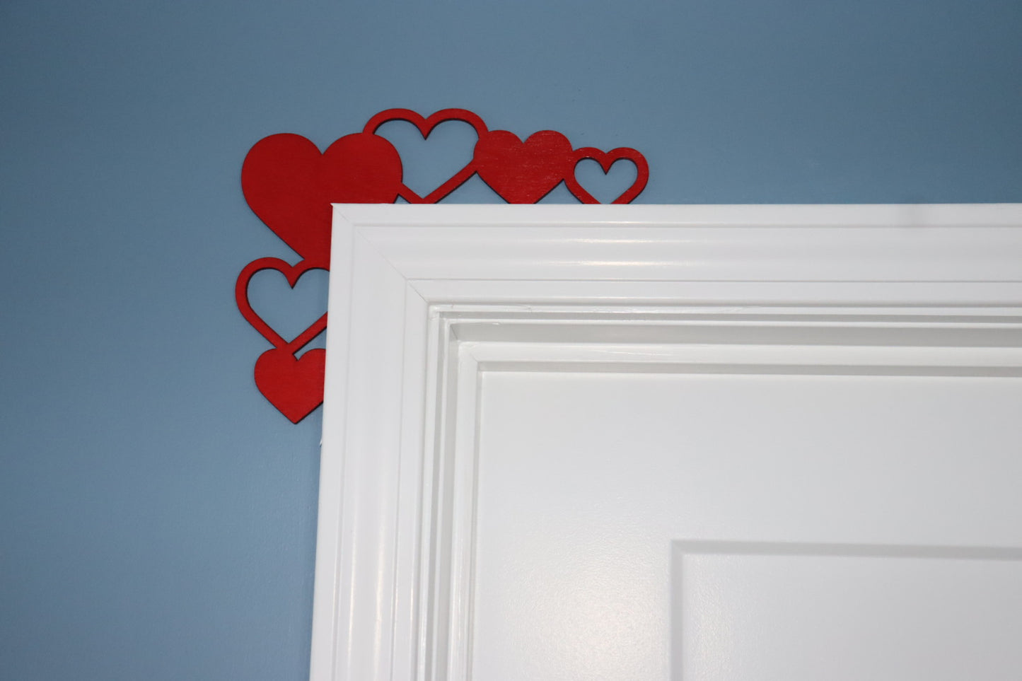 Hearts Valentine’s Day sign for door and window trim seasonal sign