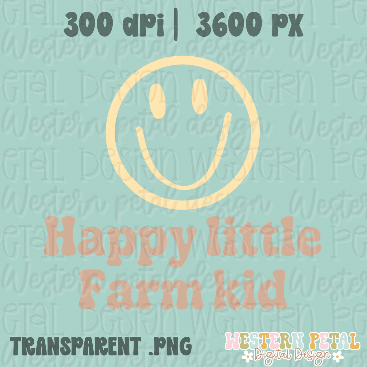 Happy Farm Kid Shirt PNG