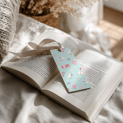 Hand Drawn Valentine Goose Seamless Pattern | 12x12” 300 DPI Digital Paper | Cute Love Ducks Background for Sublimation, Scrapbooking, Craft