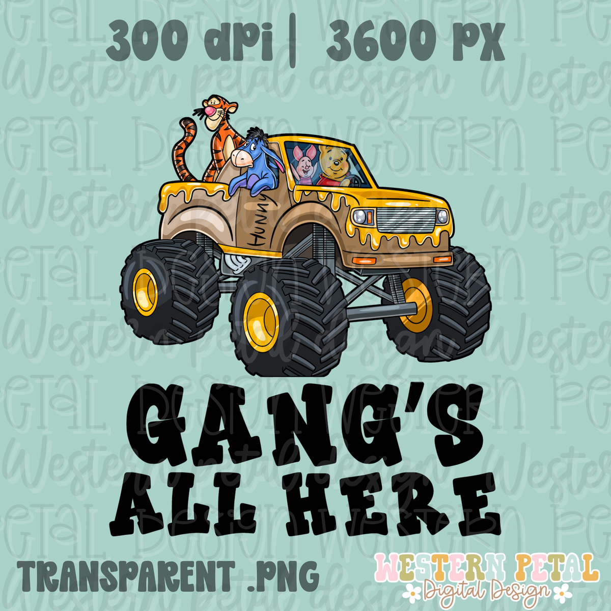 Gang’s all here Shirt PNG