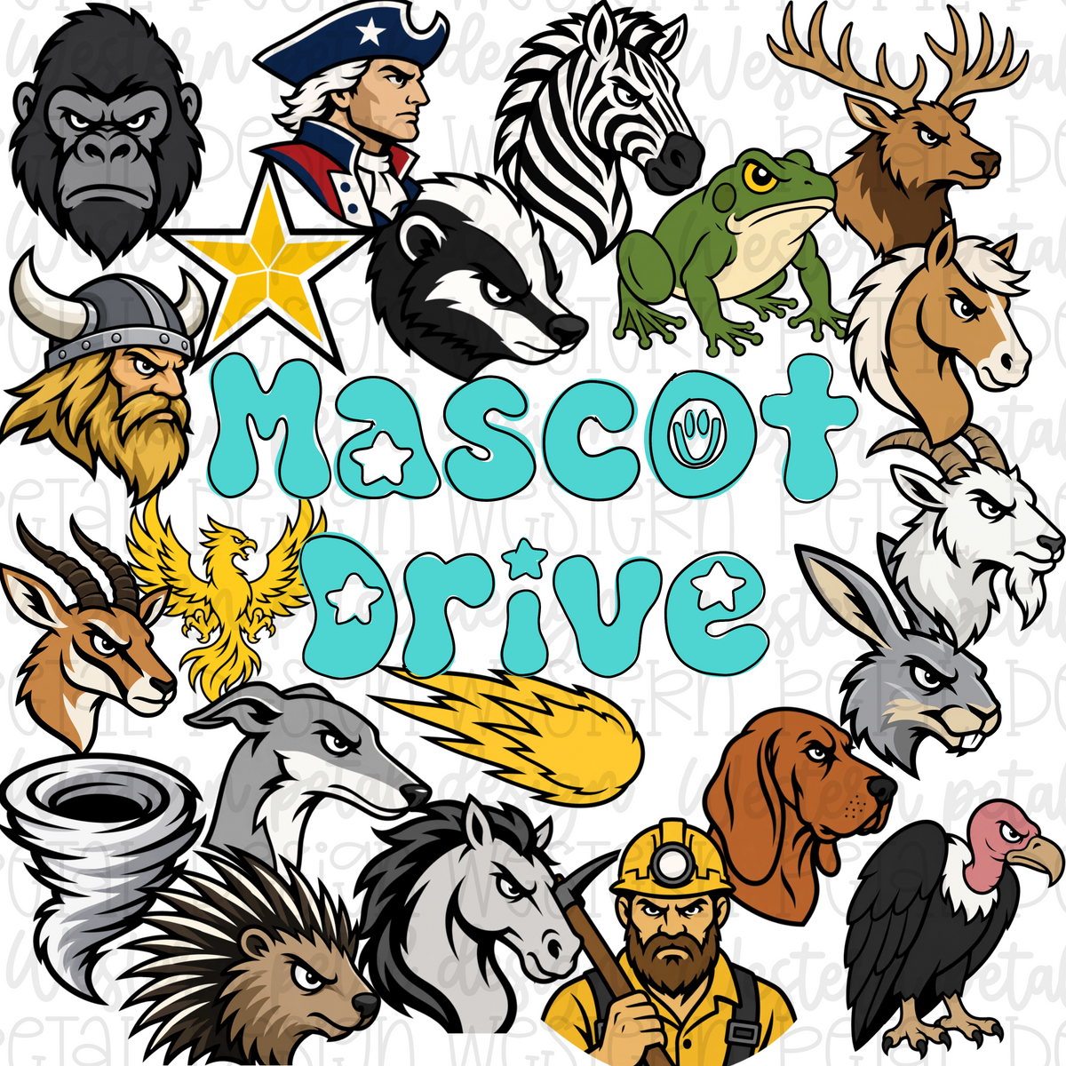 Ultimate School Mascot Clipart Drive