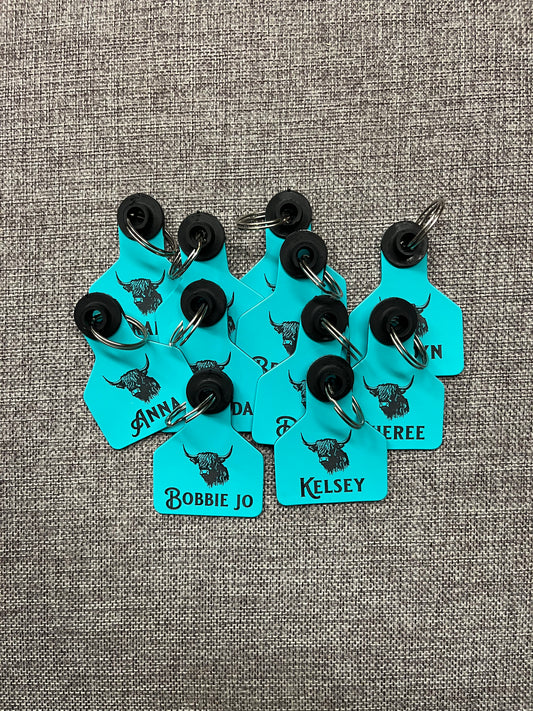 Small Custom laser engraved ear tag for livestock