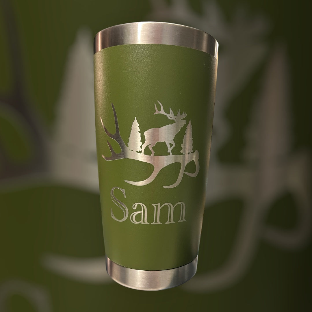 Elk personalized 20 oz tumbler / coffee cup