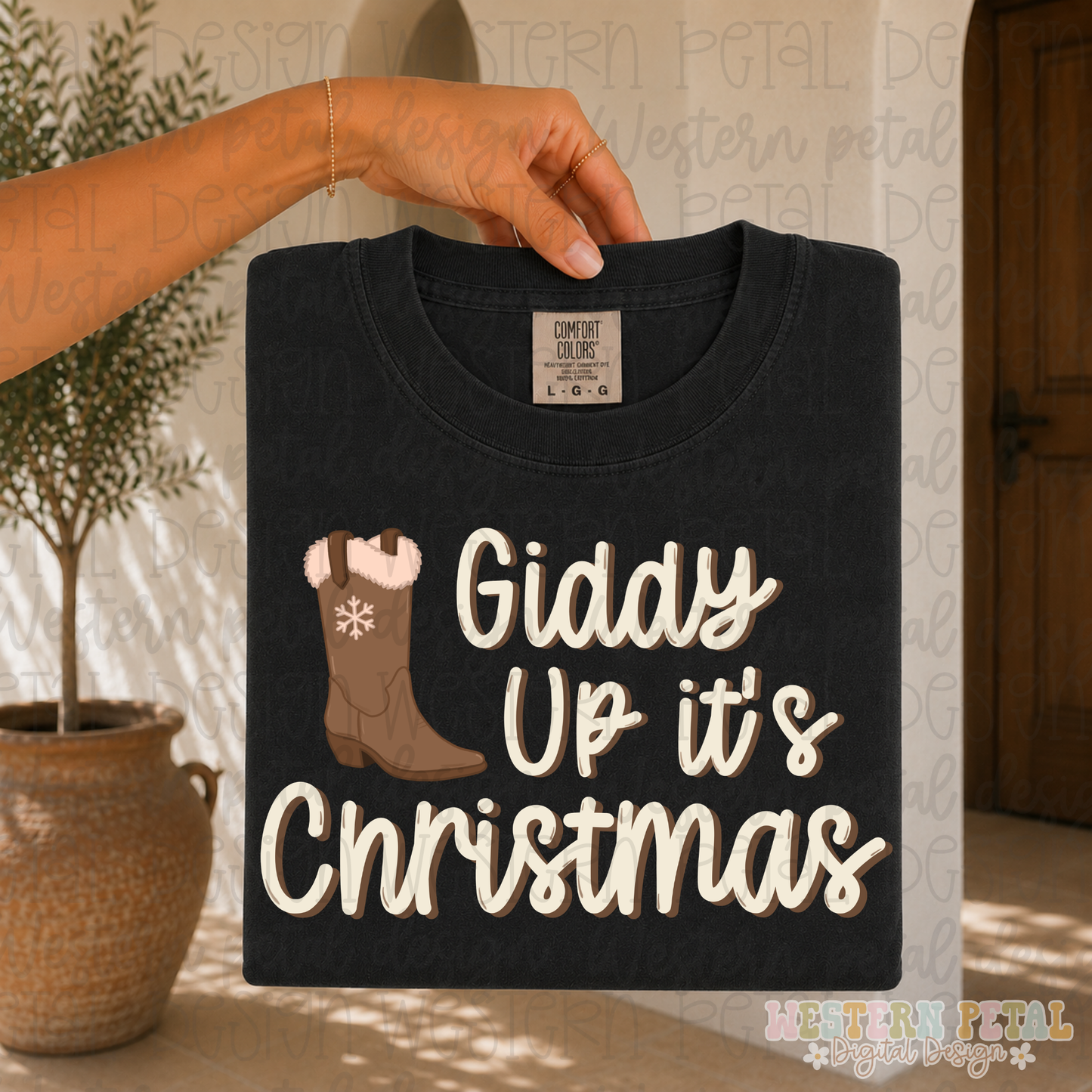 Giddy Up It’s Christmas PNG