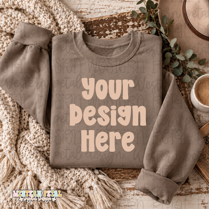 Sandstone Crewneck Mockup